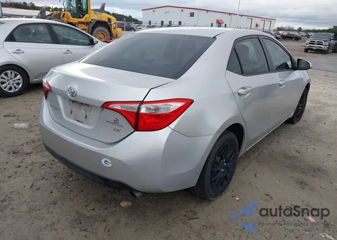 2014 Toyota Corolla Le z USA, uszkodzony, nr VIN 5YFBURHE5EP104014
